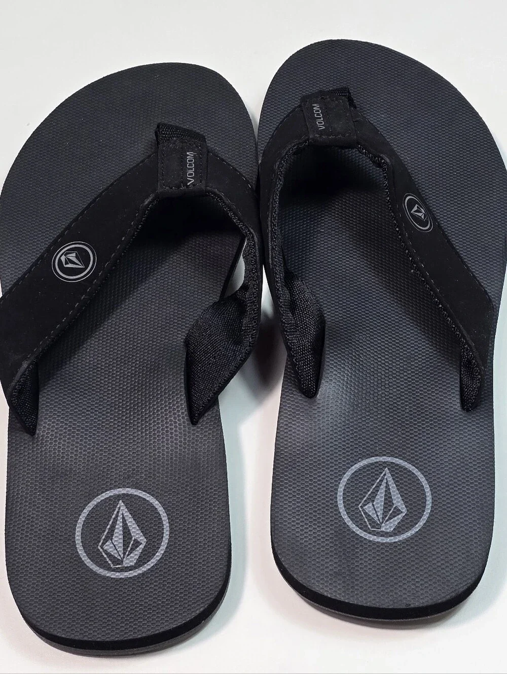 Volcom Black Men's Logo Thong Sandals